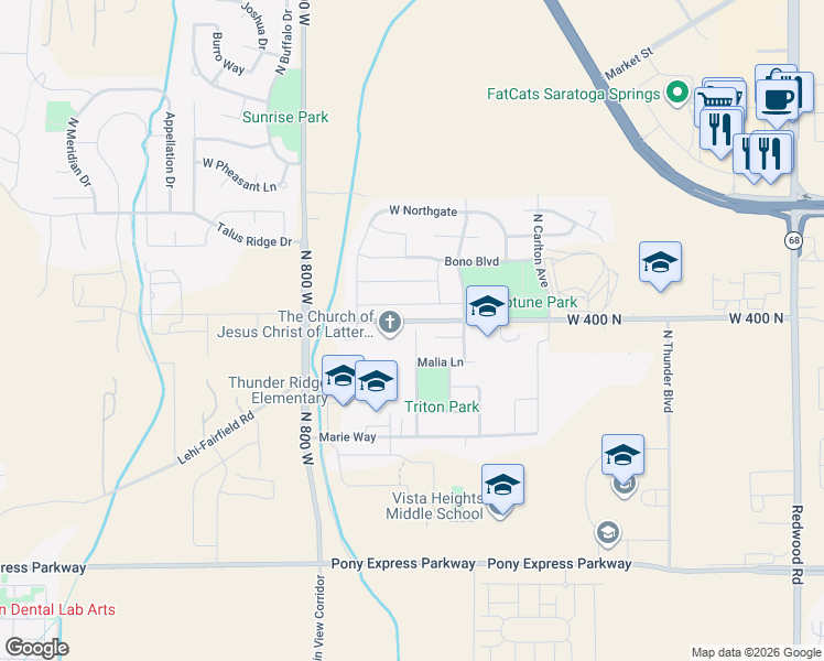 map of restaurants, bars, coffee shops, grocery stores, and more near 387 Taylor Street in Saratoga Springs