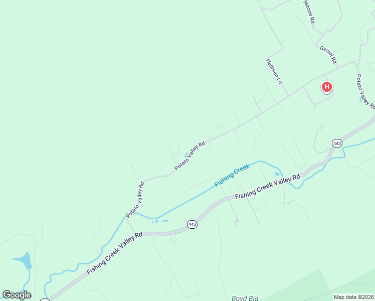 map of restaurants, bars, coffee shops, grocery stores, and more near 1440 Potato Valley Road in Harrisburg