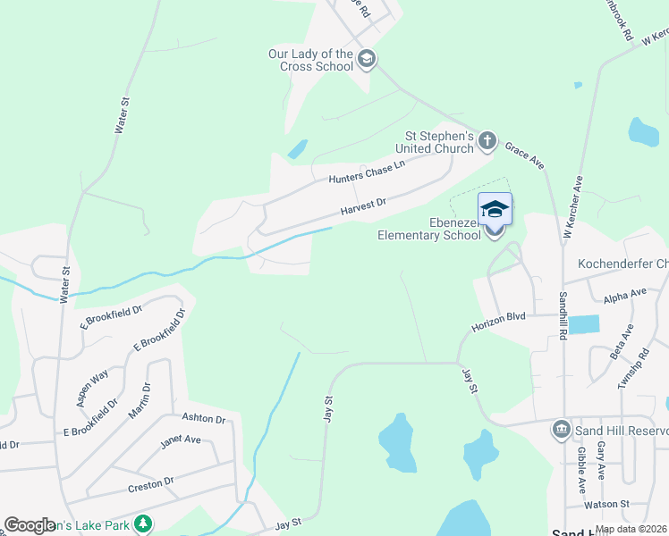 map of restaurants, bars, coffee shops, grocery stores, and more near 1142 Harvest Drive in Lebanon