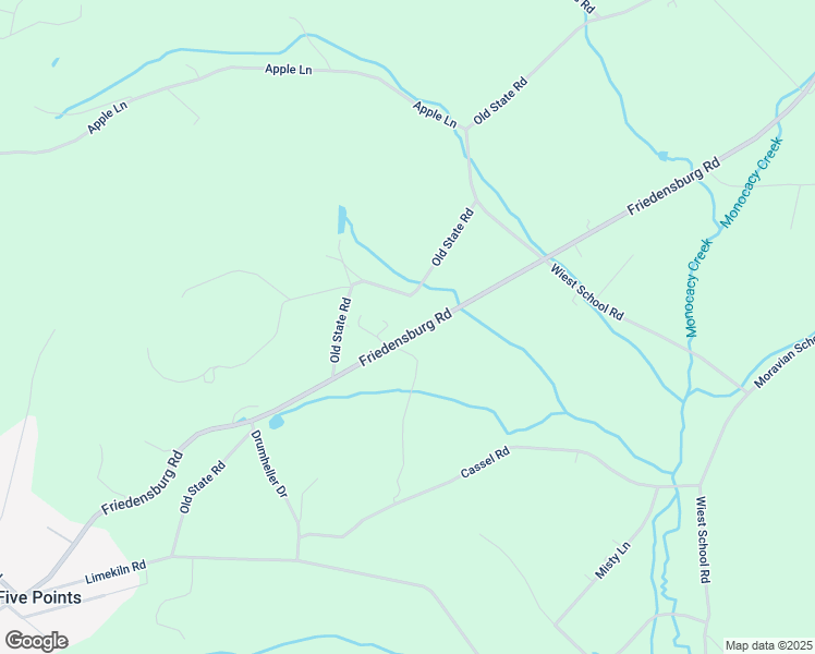 map of restaurants, bars, coffee shops, grocery stores, and more near 2012 Friedensburg Road in Reading