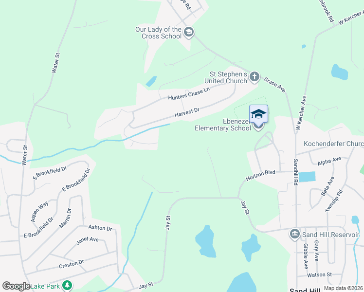 map of restaurants, bars, coffee shops, grocery stores, and more near 1142 Harvest Drive in Lebanon
