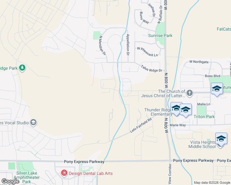 map of restaurants, bars, coffee shops, grocery stores, and more near 418 North Pinnacle Court in Saratoga Springs