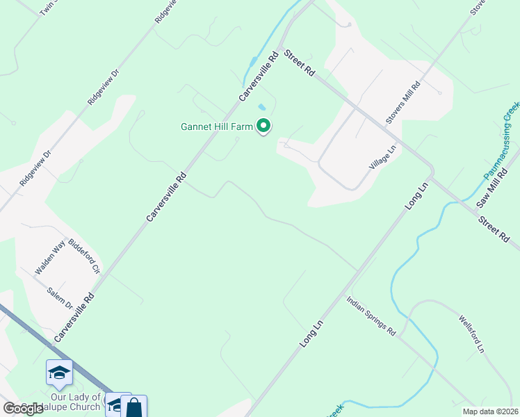 map of restaurants, bars, coffee shops, grocery stores, and more near 3858 Thisal Lane in Doylestown