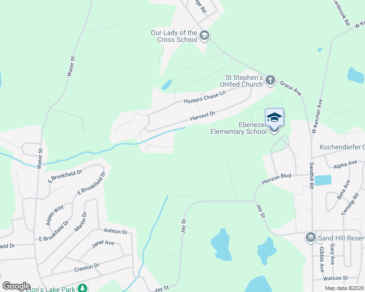 map of restaurants, bars, coffee shops, grocery stores, and more near 1152 Harvest Drive in Lebanon