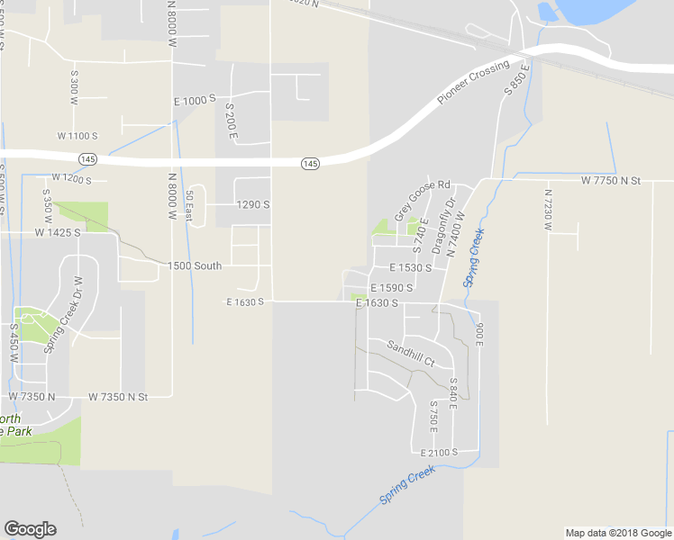 map of restaurants, bars, coffee shops, grocery stores, and more near 1538 South 530 East in Lehi