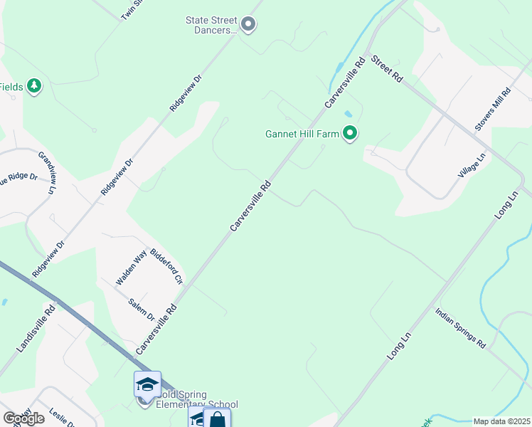 map of restaurants, bars, coffee shops, grocery stores, and more near 5563 Carversville Road in Doylestown