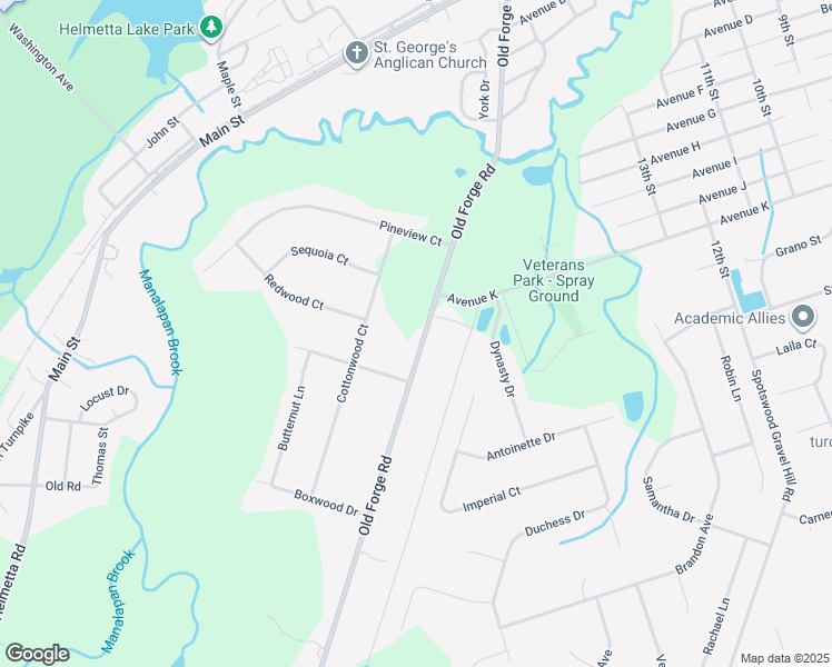 map of restaurants, bars, coffee shops, grocery stores, and more near 192 Old Forge Road in Monroe Township