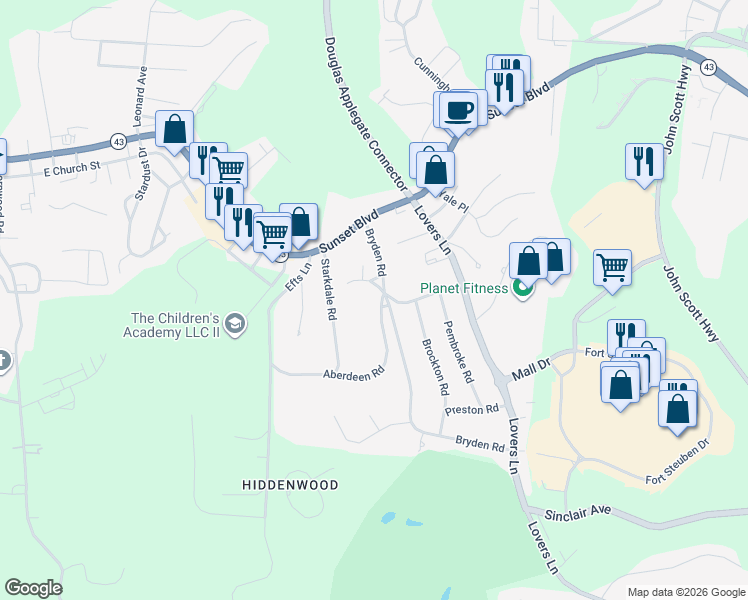 map of restaurants, bars, coffee shops, grocery stores, and more near 184 Aberdeen Road in Steubenville