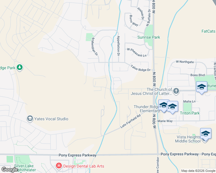 map of restaurants, bars, coffee shops, grocery stores, and more near 438 North Pinnacle Lane in Saratoga Springs