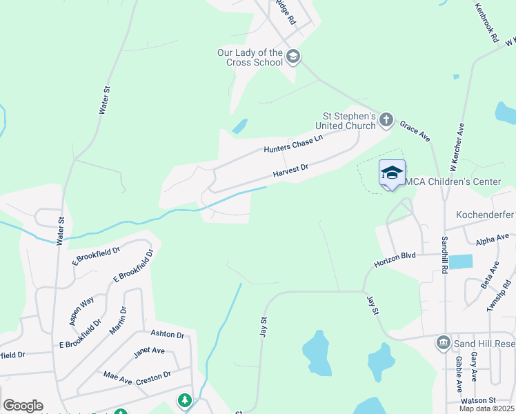 map of restaurants, bars, coffee shops, grocery stores, and more near Rolling Meadow Road in Lebanon County