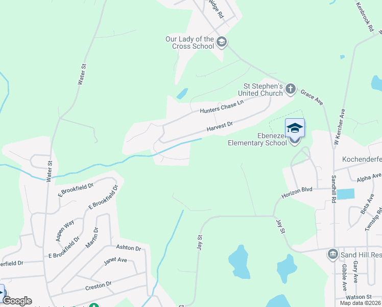 map of restaurants, bars, coffee shops, grocery stores, and more near 1152 Harvest Drive in Lebanon