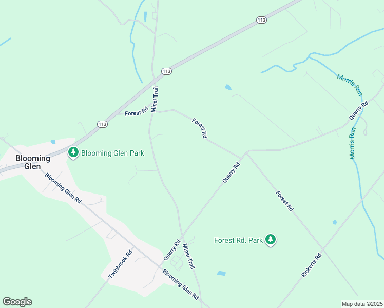 map of restaurants, bars, coffee shops, grocery stores, and more near 800 Forest Road in Perkasie