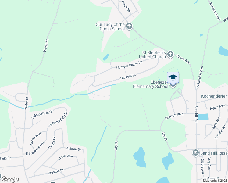 map of restaurants, bars, coffee shops, grocery stores, and more near 1152 Harvest Drive in Lebanon