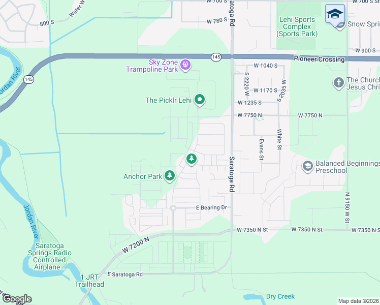 map of restaurants, bars, coffee shops, grocery stores, and more near 431 North Northshore Drive in Saratoga Springs