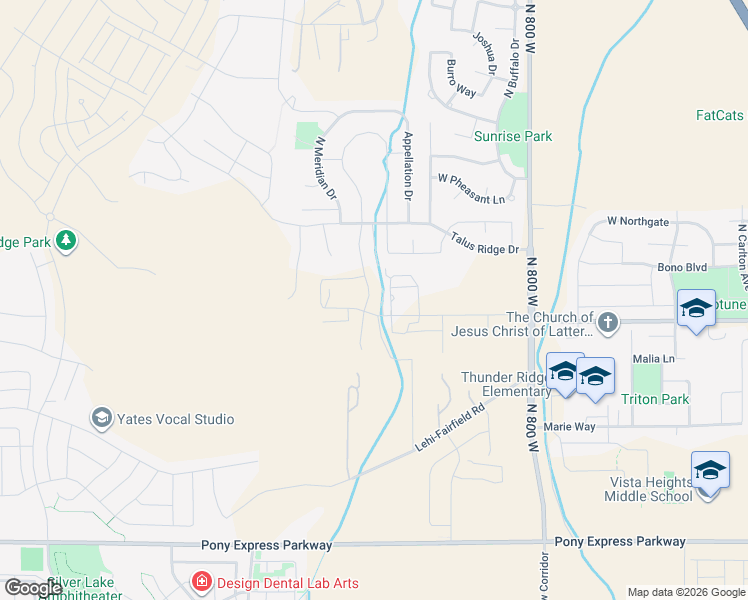 map of restaurants, bars, coffee shops, grocery stores, and more near 448 North Pinnacle Lane in Saratoga Springs