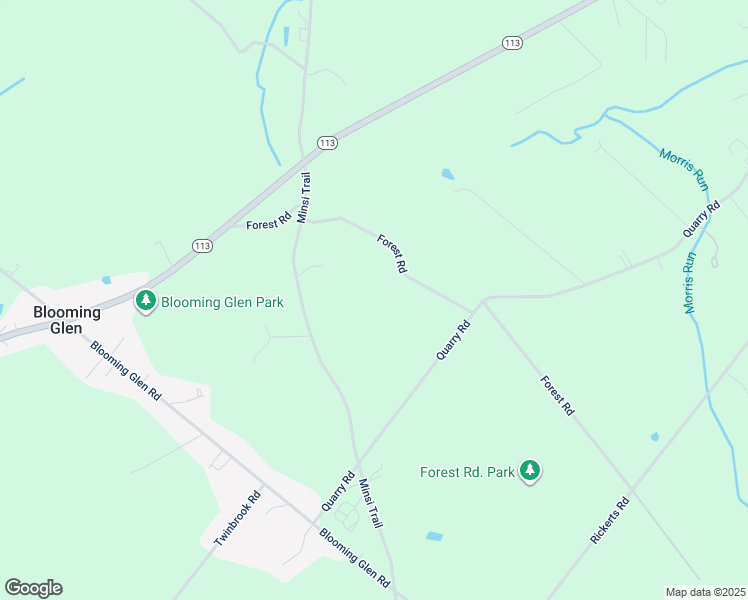 map of restaurants, bars, coffee shops, grocery stores, and more near 800 Forest Road in Perkasie
