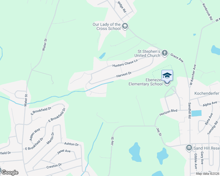 map of restaurants, bars, coffee shops, grocery stores, and more near 1152 Harvest Drive in Lebanon