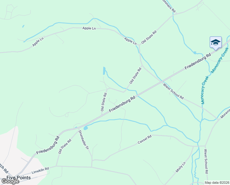 map of restaurants, bars, coffee shops, grocery stores, and more near 6 Peach Lane in Reading