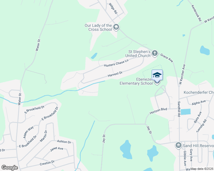 map of restaurants, bars, coffee shops, grocery stores, and more near 1138 Harvest Drive in Lebanon