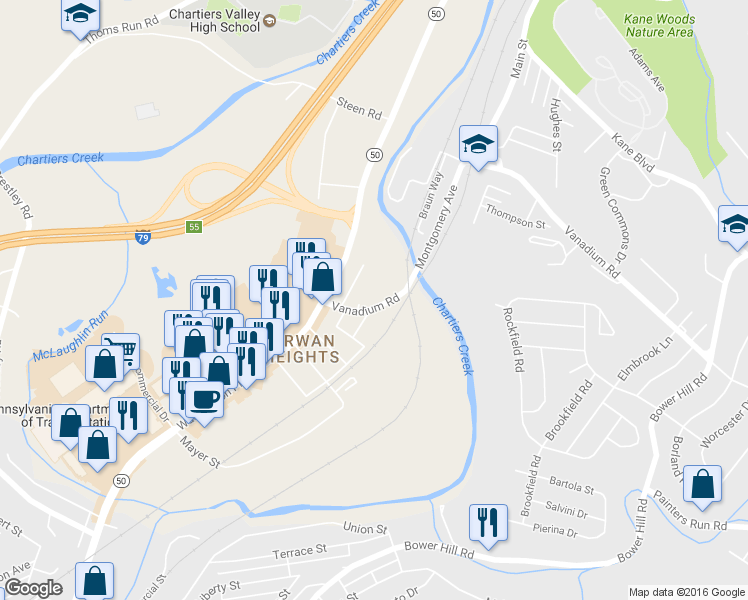 map of restaurants, bars, coffee shops, grocery stores, and more near 1212 North Gray Avenue in Bridgeville