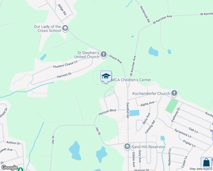 map of restaurants, bars, coffee shops, grocery stores, and more near 1600 Colonial Circle in Lebanon