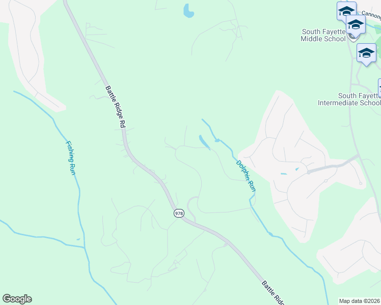 map of restaurants, bars, coffee shops, grocery stores, and more near 4447 Walnut Ridge Circle in McDonald