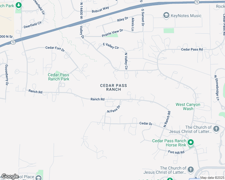 map of restaurants, bars, coffee shops, grocery stores, and more near 2441 East Ranch Road in Eagle Mountain