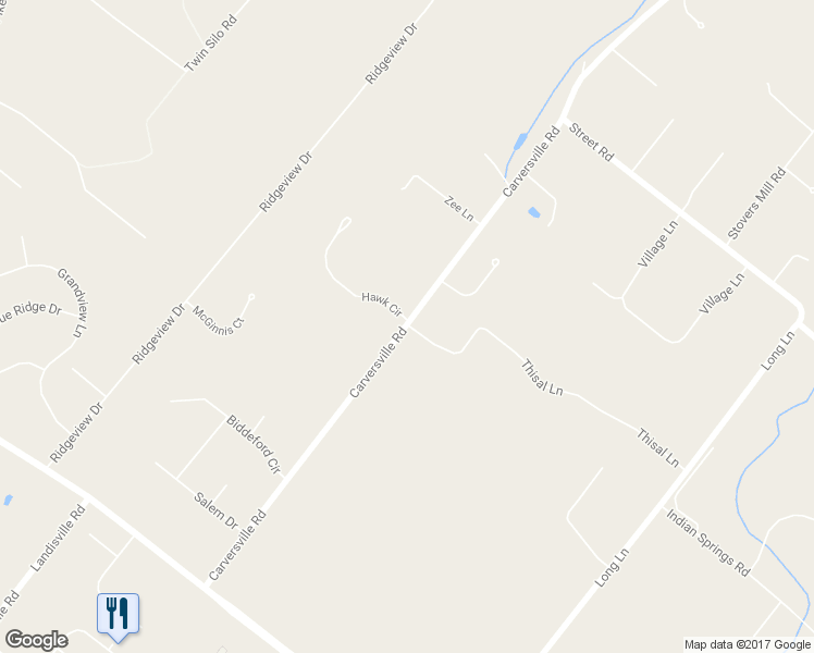 map of restaurants, bars, coffee shops, grocery stores, and more near 5633 Carversville Road in Doylestown