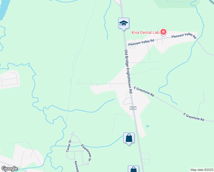 map of restaurants, bars, coffee shops, grocery stores, and more near 39 Van Tines Lane in Old Bridge