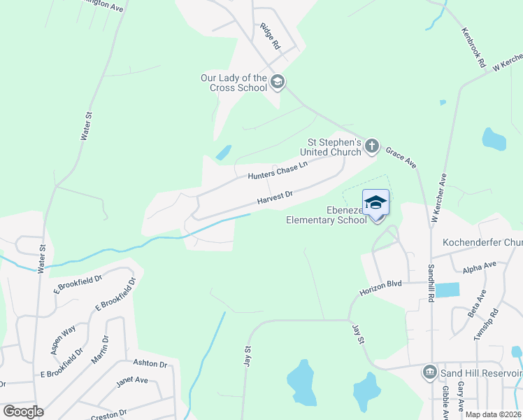 map of restaurants, bars, coffee shops, grocery stores, and more near 1138 Harvest Dr in Lebanon