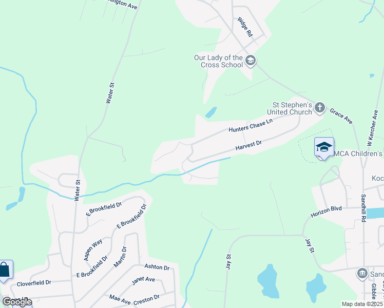 map of restaurants, bars, coffee shops, grocery stores, and more near Rolling Meadow Road in Lebanon County