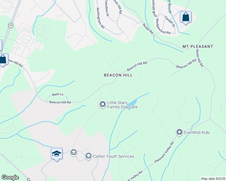 map of restaurants, bars, coffee shops, grocery stores, and more near 190 Beacon Hill Road in Marlboro