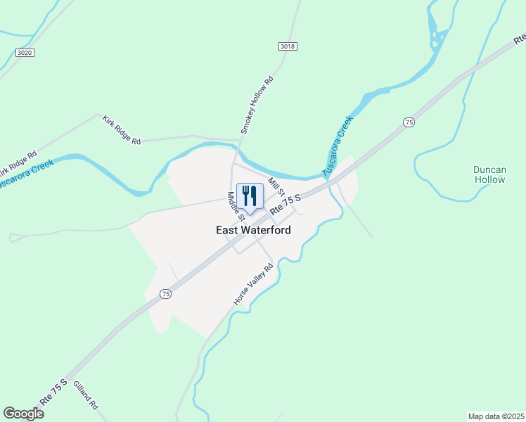 57 David Street, East Waterford PA Walk Score