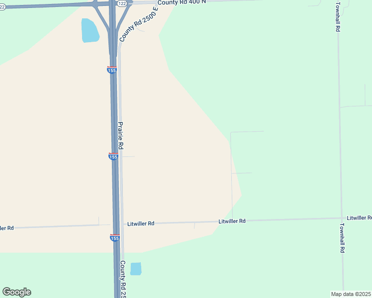 map of restaurants, bars, coffee shops, grocery stores, and more near 3262-3464 County Road 2500 East in Delavan