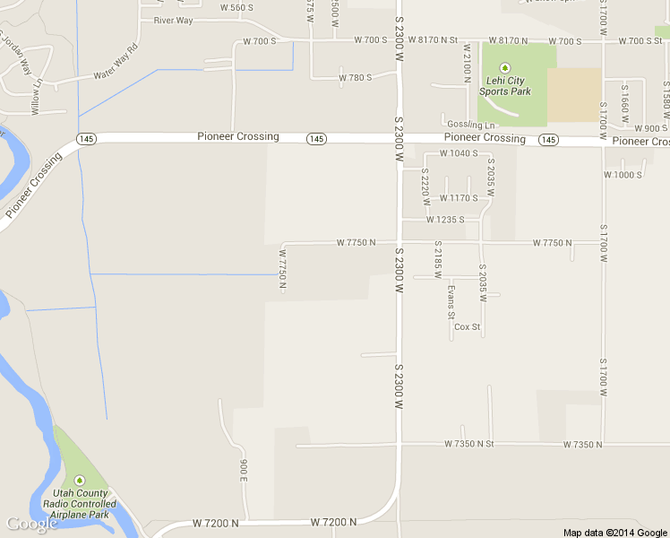 map of restaurants, bars, coffee shops, grocery stores, and more near 7675 North 9550 West in Lehi