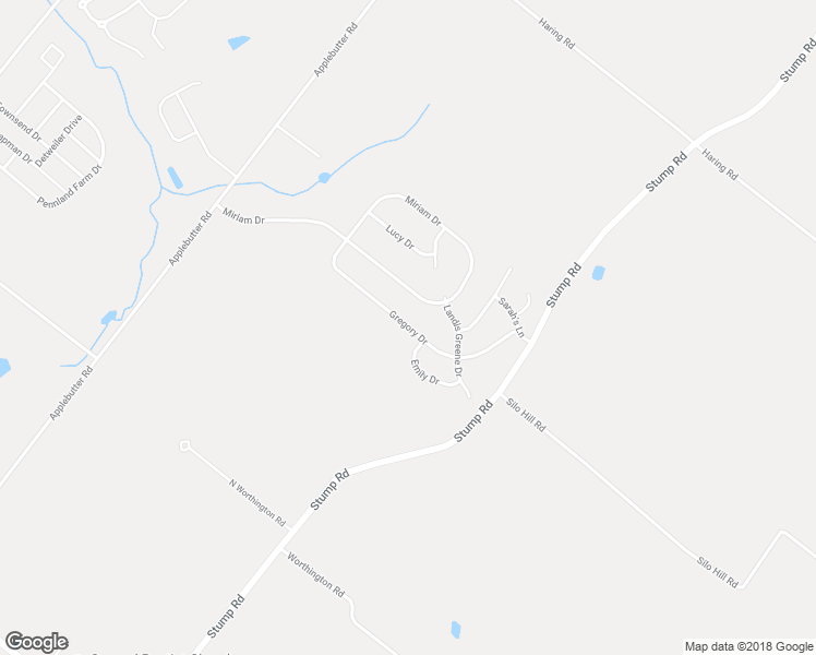 map of restaurants, bars, coffee shops, grocery stores, and more near 4099 Gregory Drive in Doylestown