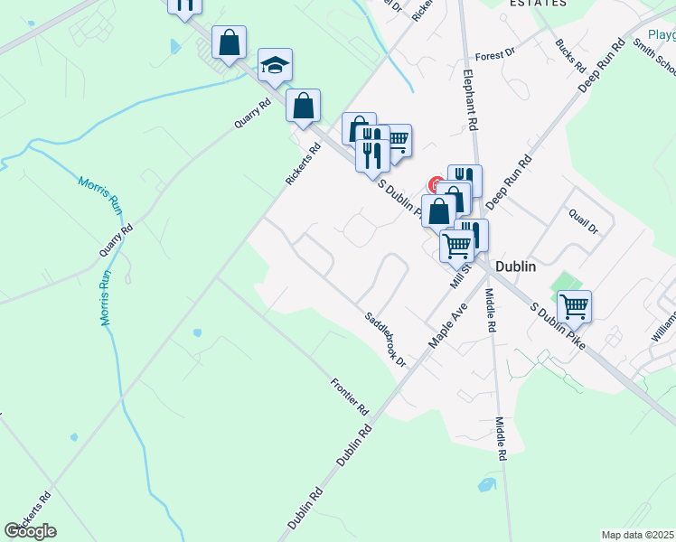 map of restaurants, bars, coffee shops, grocery stores, and more near 103 Trotters Way in Dublin