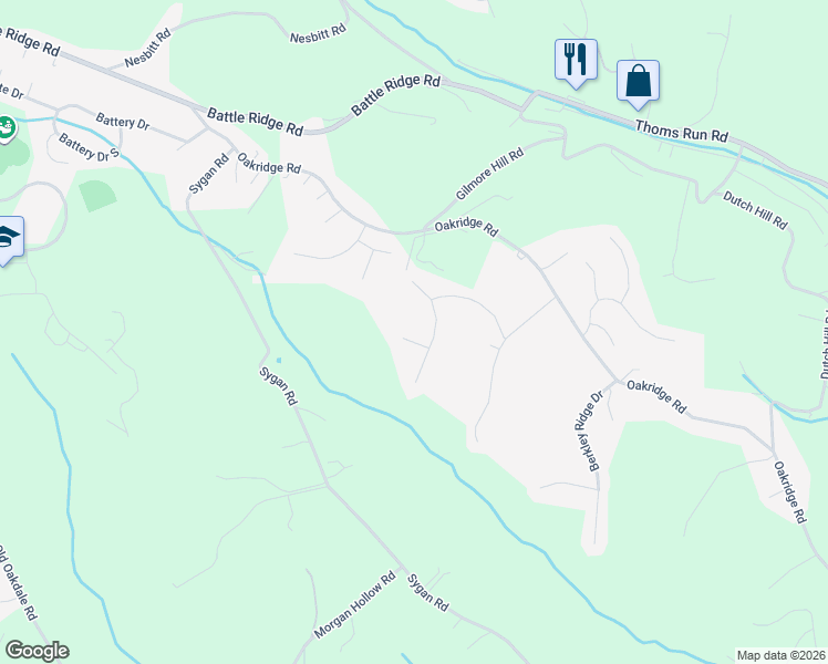 map of restaurants, bars, coffee shops, grocery stores, and more near 810 Kingston Drive in McDonald
