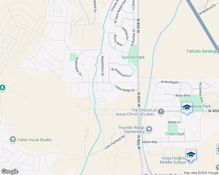 map of restaurants, bars, coffee shops, grocery stores, and more near 946 West Mountain Peak Drive in Saratoga Springs