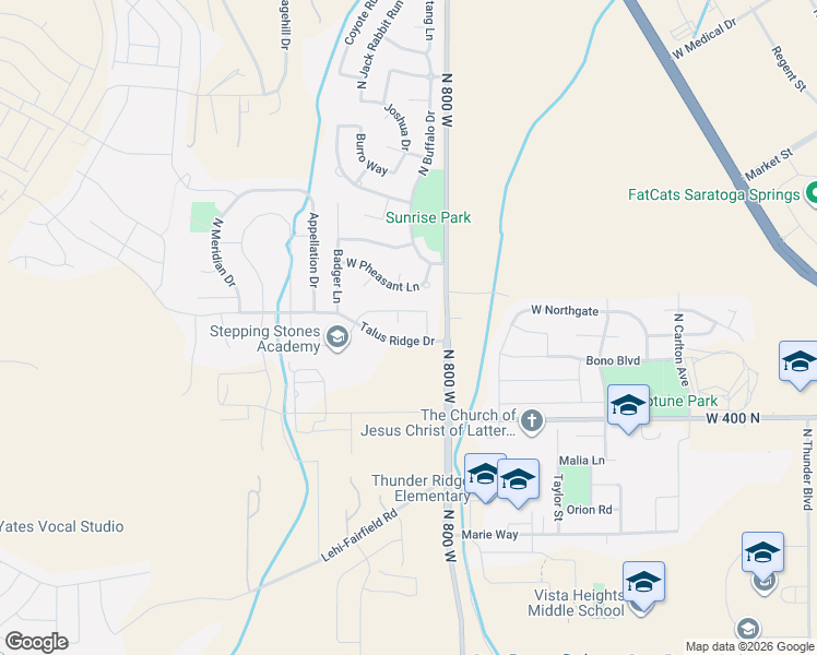 map of restaurants, bars, coffee shops, grocery stores, and more near 893 West Mountain Peak Drive in Saratoga Springs
