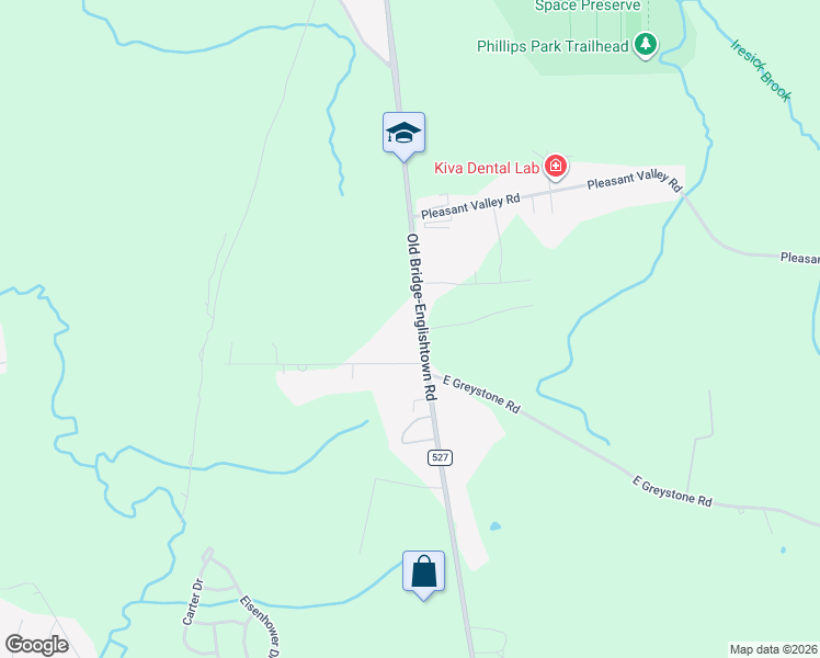 map of restaurants, bars, coffee shops, grocery stores, and more near 1557 Englishtown Road in Old Bridge