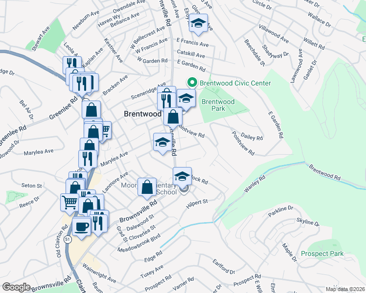 map of restaurants, bars, coffee shops, grocery stores, and more near 26 Graper Street in Pittsburgh