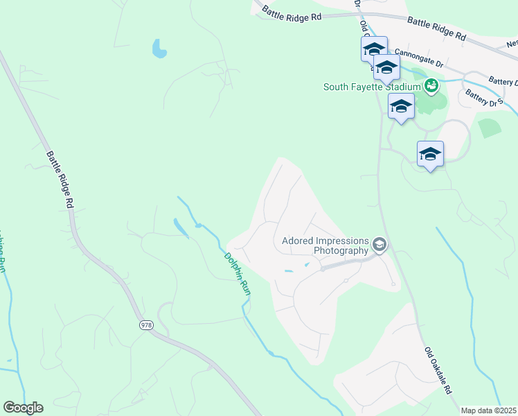 map of restaurants, bars, coffee shops, grocery stores, and more near 8012 Hinsdale Lane in McDonald