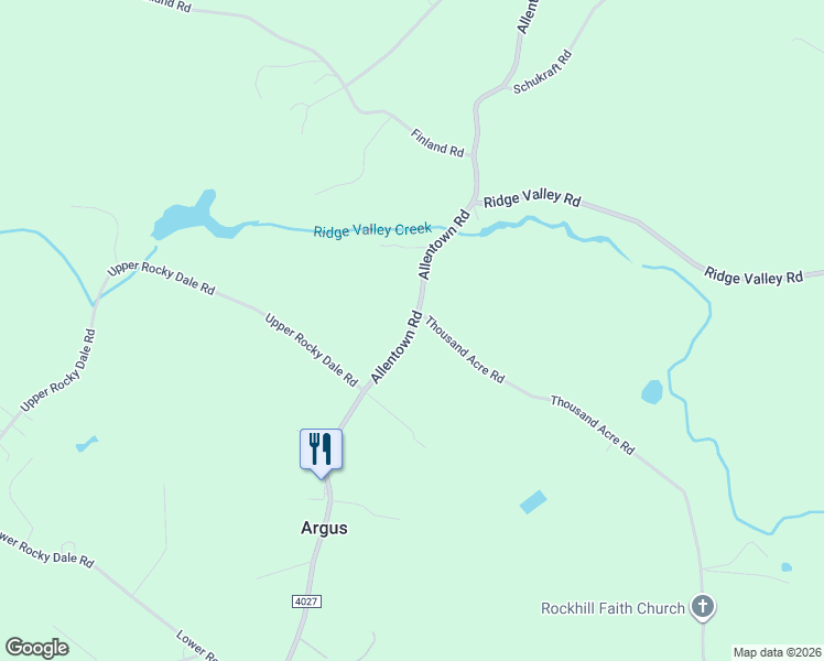 map of restaurants, bars, coffee shops, grocery stores, and more near 850 Allentown Road in Sellersville