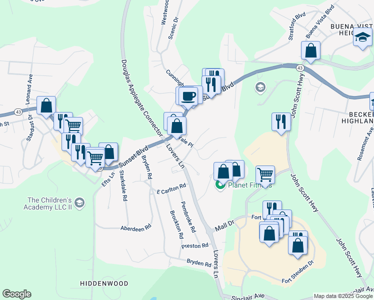 map of restaurants, bars, coffee shops, grocery stores, and more near 112 Harvard Avenue in Steubenville