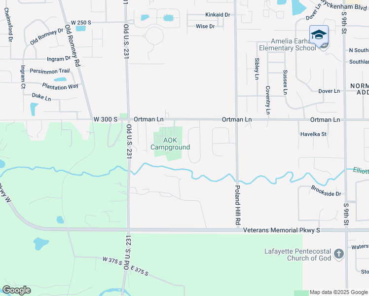 map of restaurants, bars, coffee shops, grocery stores, and more near 3600 Thornhill Circle West in Lafayette
