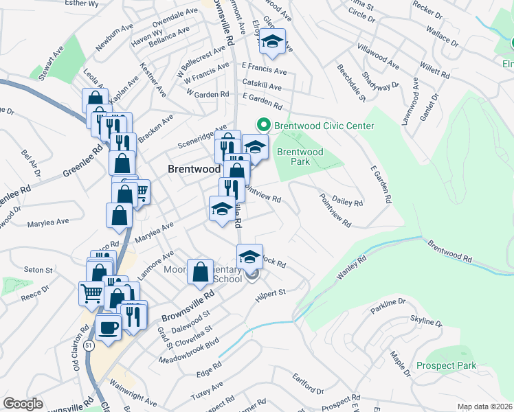 map of restaurants, bars, coffee shops, grocery stores, and more near 26 Graper Street in Pittsburgh