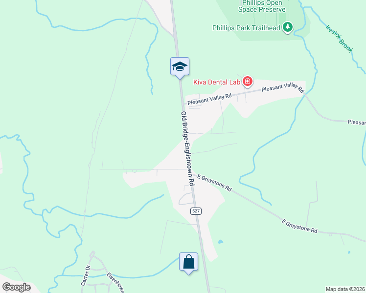 map of restaurants, bars, coffee shops, grocery stores, and more near 1557 Englishtown Road in Old Bridge