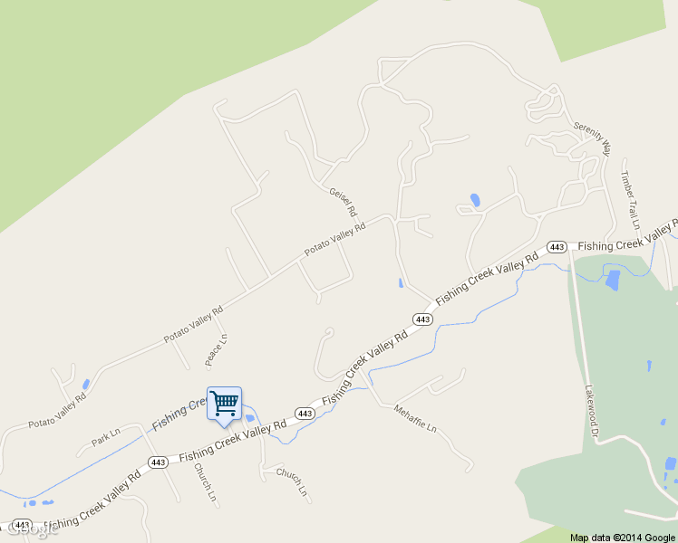 map of restaurants, bars, coffee shops, grocery stores, and more near 1841 Potato Valley Road in Harrisburg