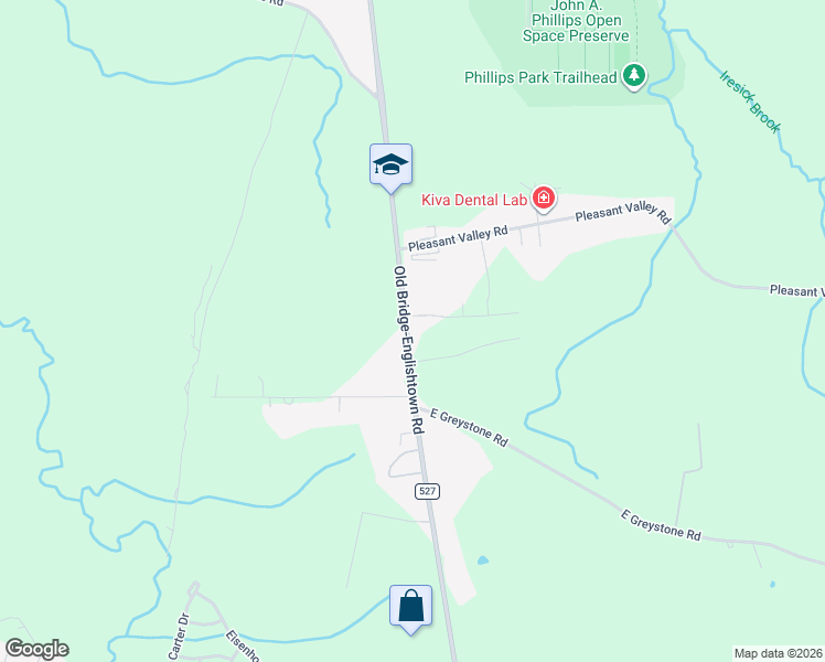 map of restaurants, bars, coffee shops, grocery stores, and more near 1557 Englishtown Road in Old Bridge